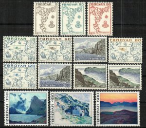 Faroe Islands Stamp 7-20  - Maps and Landscapes