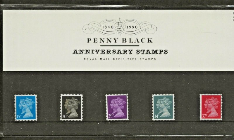 QEII 1990 PENNY BLACK ANNIVERSARY DEFINITIVE- PRESENTATION PACK NO.21