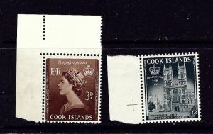 Cook Is 145-46 MNH 1953 QEII Coronation