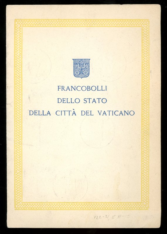1949 Vatican Presentation Folder Basilicas Set of 12 Used Condition