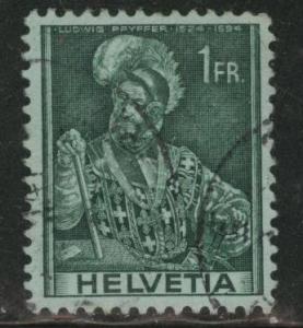 Switzerland Scott 275 used stamp from 1941-1959 set