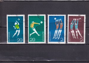 LI03 Bulgaria 1970 World Volleyball Championships used stamps