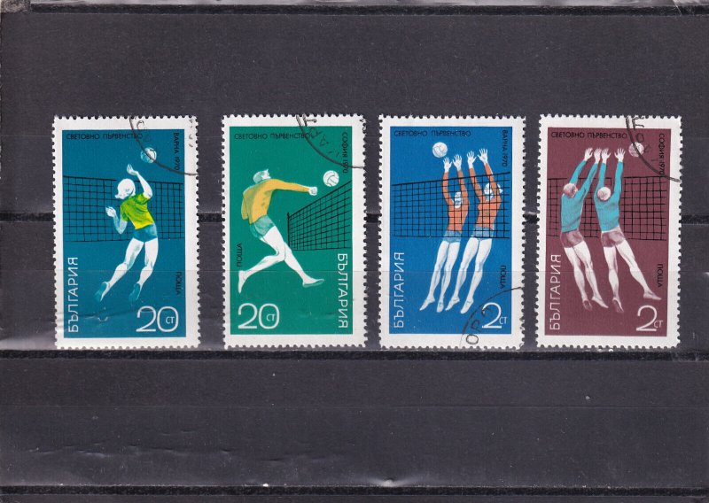 LI03 Bulgaria 1970 World Volleyball Championships used stamps