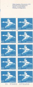 Sweden # 762a, Riding Wild Geese, Complete Booklet Mint NH OG  VF