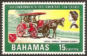 BAHAMAS 283 MNH 1968 15c HORSE-DRAWN SURREY