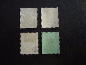 Stamps - British Honduras - Scott# 93,97-99 - Used Part Set of 4 Stamps