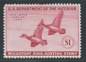 Scott RW10, Mostly OG, Federal Duck Stamps (RW)