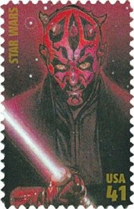 2007 41c Star Wars, 30th Anniversary, Darth Maul Scott 4143k Mint F/VF NH