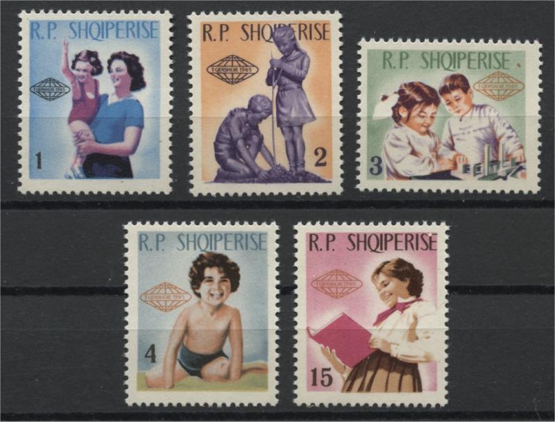 ALBANIA  INTERNATIONAL CHILDREN'SVDAY 1965  NH SET