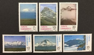 Turkey 1982 #2227-32(6), Mountains of Anatolia, MNH.