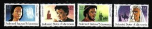 Micronesia-Sc#58,C31-33- id7-unused NH set-Christmas-1986-