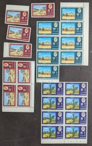 EDW1949SELL : SHARJAH 2 Different Complete sets. VF, Mint NH. 8-9 sets of each