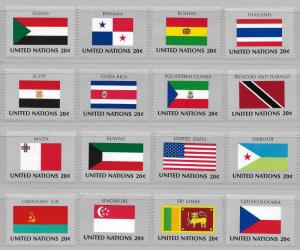 United Nations 350-65 Flags set MNH