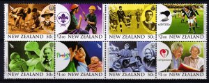 New Zealand 2007 Centenaries Complete Mint MNH Set Block SC 2128a