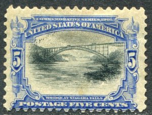 297 5c Bridge at Niagara Falls Mint Hinged, Hinge Remnant