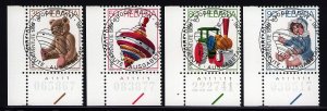 Switzerland B527-B530 used stamps superb cancels Pro Juventute children'...