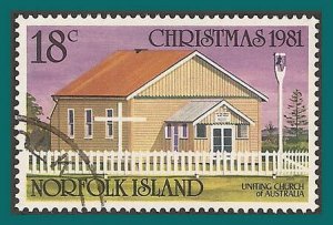 Norfolk Island 1981 Christmas, 18c used  #283,SG265