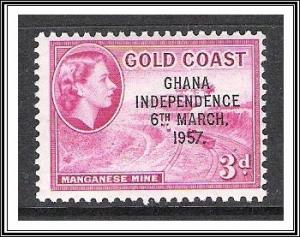 Ghana #8 Overprinted Independence MNH