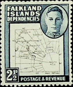 Falkland Islands, Dependencies 1949 SG G11b MNH KGVI (002711)