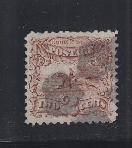 US 113 2c Post Horse & Rider Used VF SCV $85