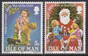 156-57 Isle Of Man Christmas MNH
