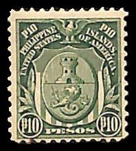 Philippines 1926, 10p, Stamp out of set, MNH