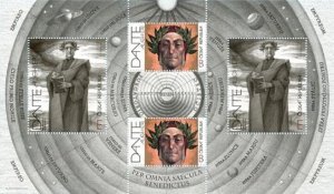 Czech Republic 2021 MNH Stamps Souvenir Sheet Scott 3877 Dante Alighieri Writer