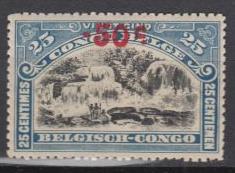Belgian Congo - 1922 50c on 25c Surcharged  - MH   (871)