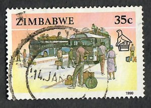 Zimbabwe #627 used single