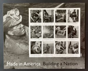 4801 (2) MADE IN AMERICA - COAL MINER Pane of 12 Forever Stamps MNH 2013