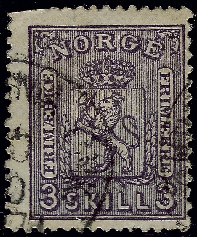 Norway #13 Used Fine trimmed SCV$150...Chance to buy a Bargain!