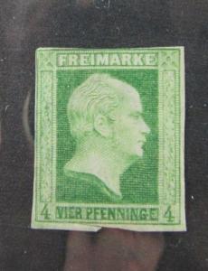 c1850 Prussia SC #1 FREDERICK WILLIAM IV  MH NG VG