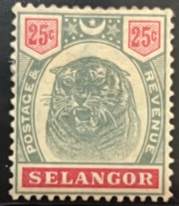 Malaya - Selangor 1895-1899 SC 33 Mint