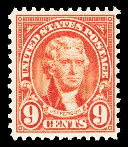 Scott 641 9c Jefferson Rotary Press Issue Mint F-VF NH Cat $3