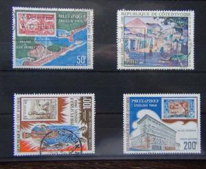 Ivory Coast 1969 STamp Exhibition 1st Issue and 2nd issue sets  Fine Used