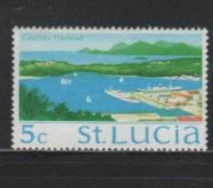 ST. LUCIA #264 1970 5c CASTRIES HARBOR MINT VF NH O.G