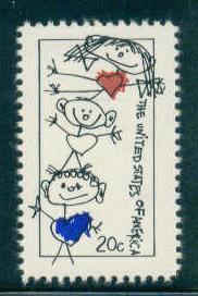 2104 20c Family Fine MNH Plt/20 Bot 22 Pos 3 L5502