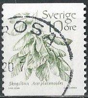 Sweden 1431 (used) 10ö Norway maple (1983)