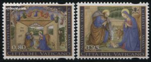 Vatican 2015, Christmas 2v, MNH