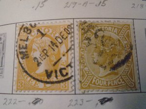 Australia  : Victoria  #  222-23   used