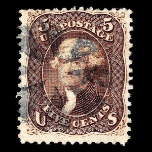 WCstamps: U.S. Scott #95 / 5c F. Double Grill, Fine, Used / CV $950