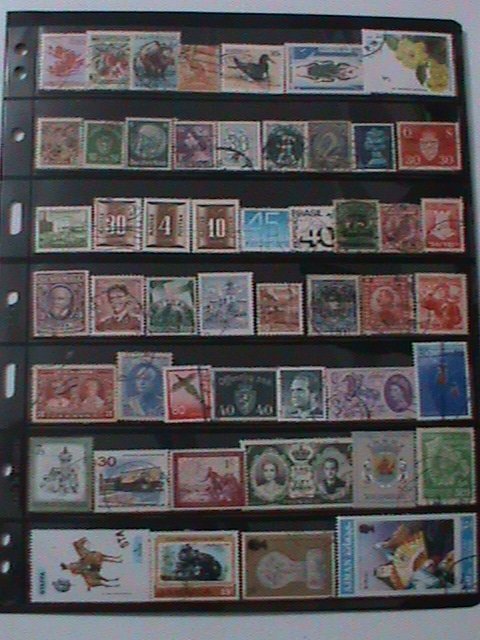 ​ WORLDWIDE-PROMOTE-4 PAGES FULL OF PICTORIALS, OVER 50 YEARS OLDDIE USED STAMPS