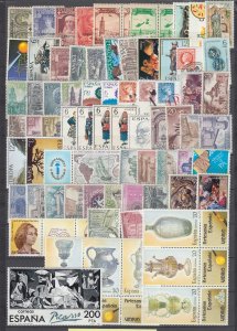 Z7162 J L,Stamps spain mint lot many mnh, few colonies
