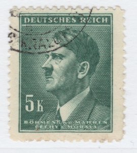 Czechoslovakia Ger. 1942 BOHEMIA AND MORAVIA 5k Used A25P41F19216 Protectorate-