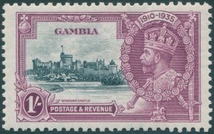 Gambia 1935 1s slate & purple Jubilee SG146 unused