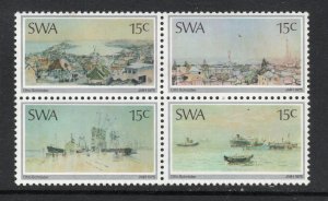 South West Africa Scott 380-383  MNH OG block of 4