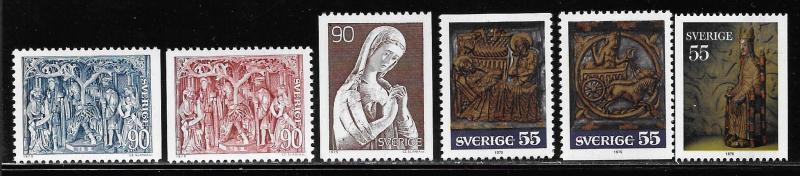 SWEDEN SC# 1143-48  FVF/MNH 1975