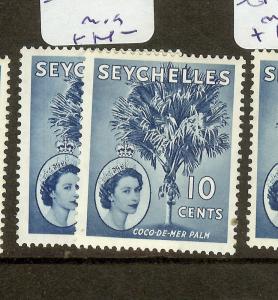 SEYCHELLES (B1201) QEII 10C TREE  SG176A, 176AB  MOG