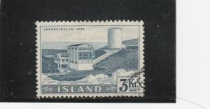 Iceland  Scott#  295  Used  (1956 Laxar)