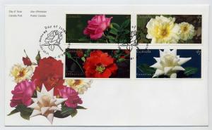 Canada First day cover #1911-1914, Roses